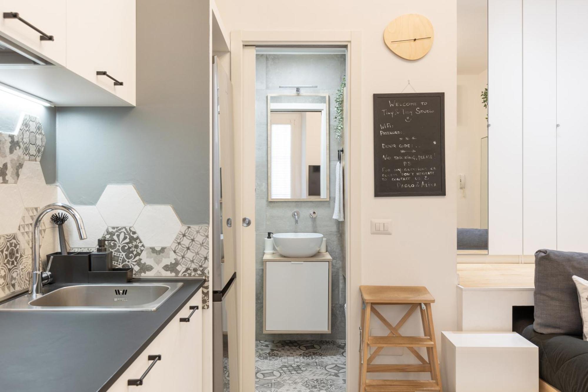 Tiny & Tidy Studio In The Key Area Of 밀라노 외부 사진