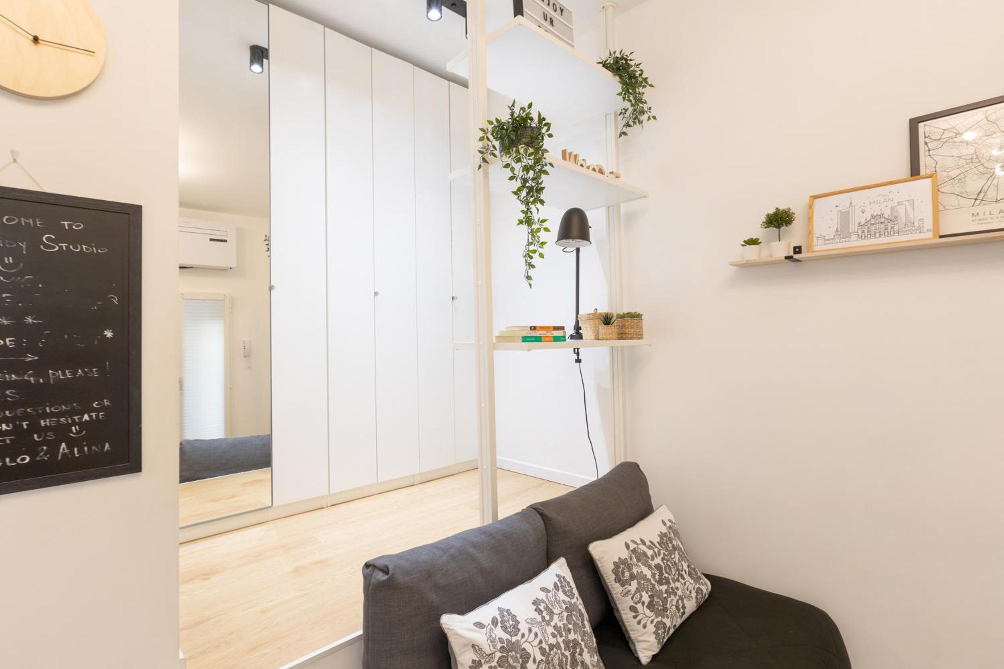 Tiny & Tidy Studio In The Key Area Of 밀라노 외부 사진