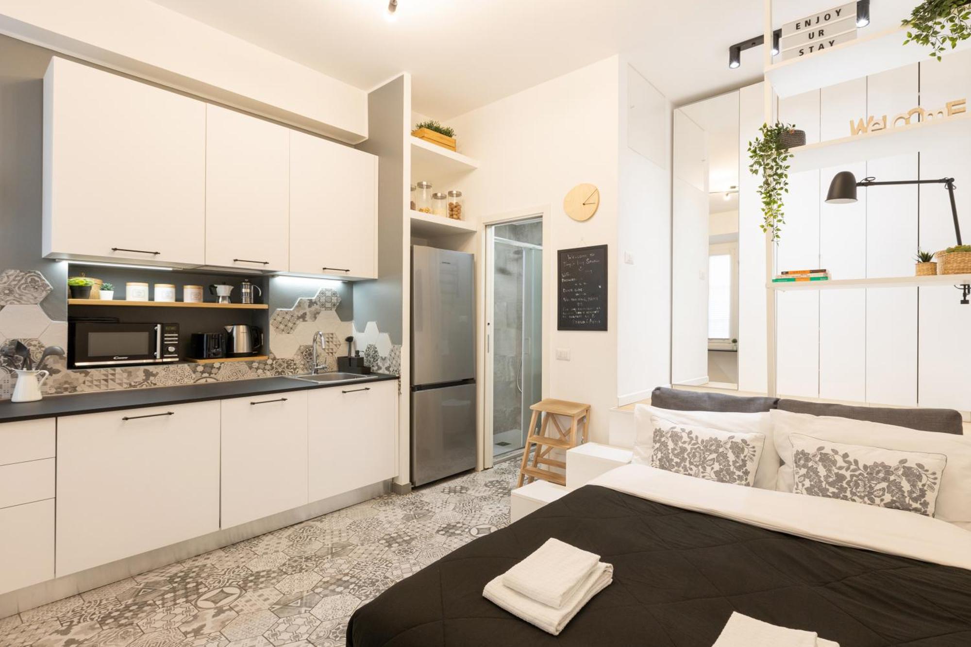 Tiny & Tidy Studio In The Key Area Of 밀라노 외부 사진