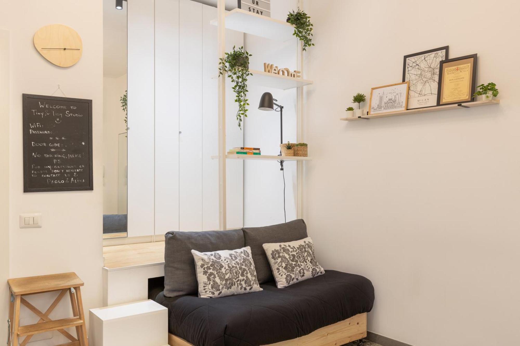 Tiny & Tidy Studio In The Key Area Of 밀라노 외부 사진